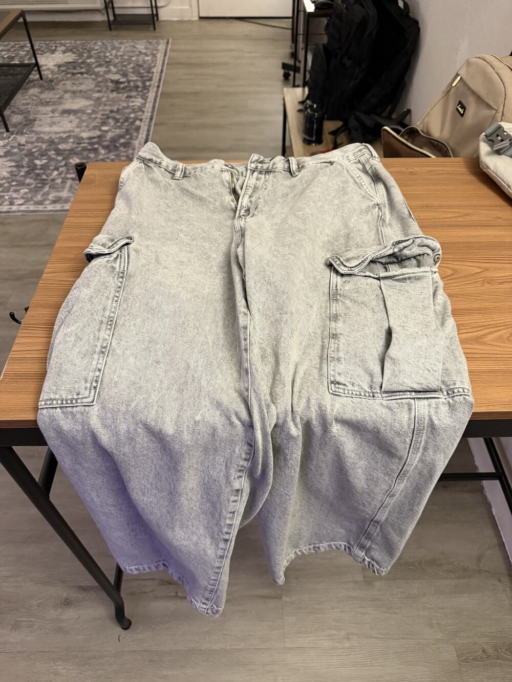 Gray Baggy Cargo Jeans - H&M